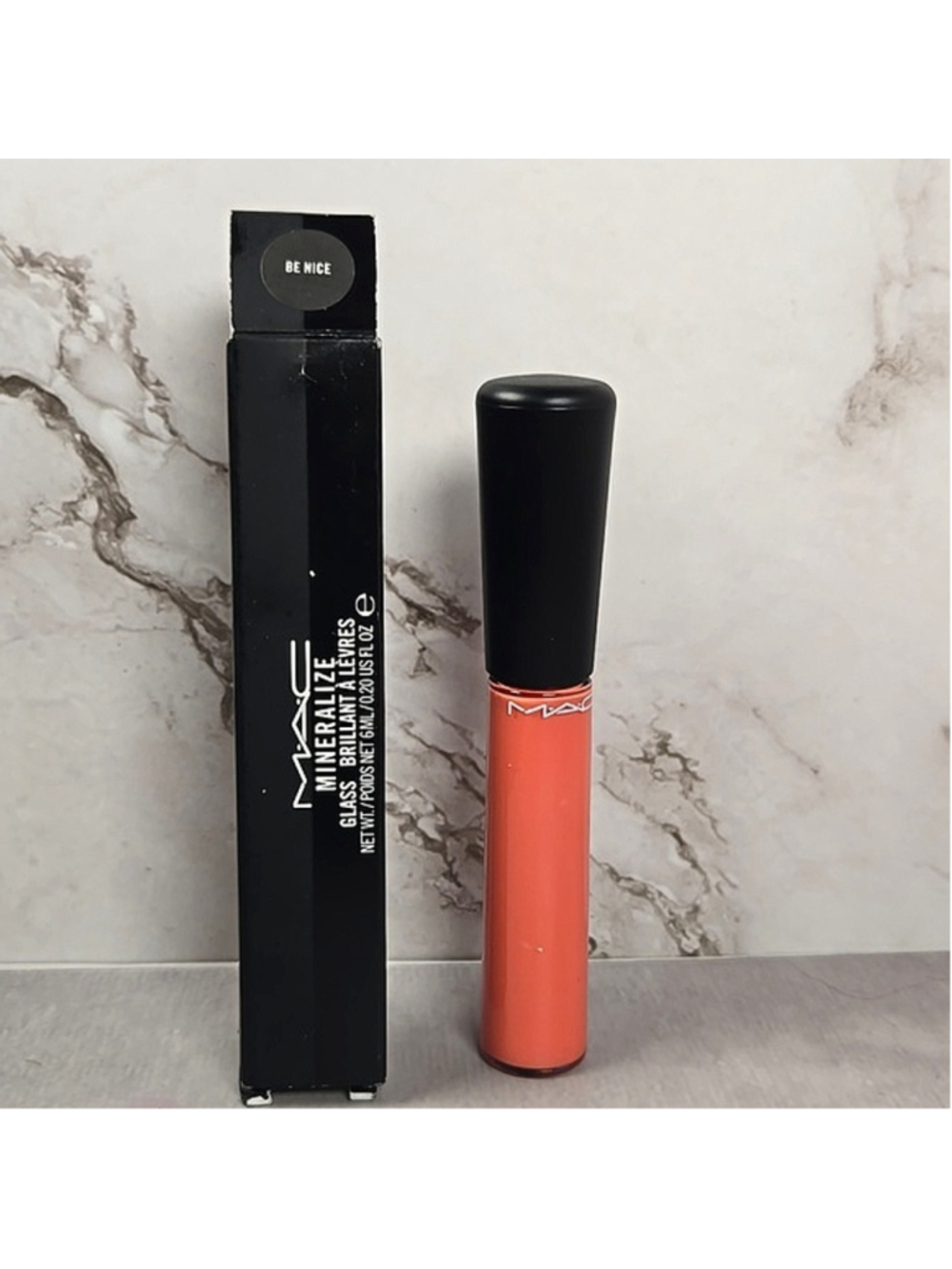 MAC Mineralize Lip Glass in Limited Edition Shade of - BE NICE.